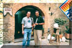 Marco Giaccaria e Giorgio Pecchioni a Volterra - agosto 2001