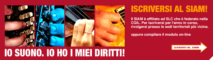 SIAM - Sindacato Italiano Artisti della Musica: sito web
