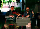 Marco Giaccaria e Sergio Pugnalin in strada come Keltern